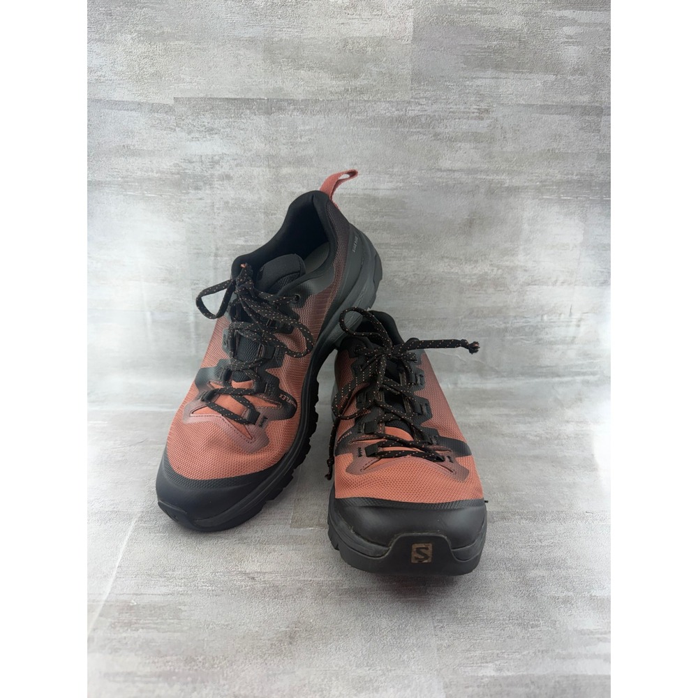 Salomon Vaya Women Hiking Shoes Red Black Trail Sneakers 409823 Size 8
